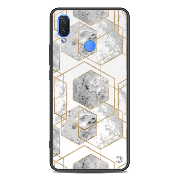 Stylish Marble Series Soft Phone Case - Premium Glass Case - Design 2 - Huawei Nova 3i / P Smart Plus