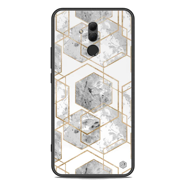 Stylish Marble Series Soft Phone Case - Premium Glass Case - Design 2 - Huawei Mate 20 Lite