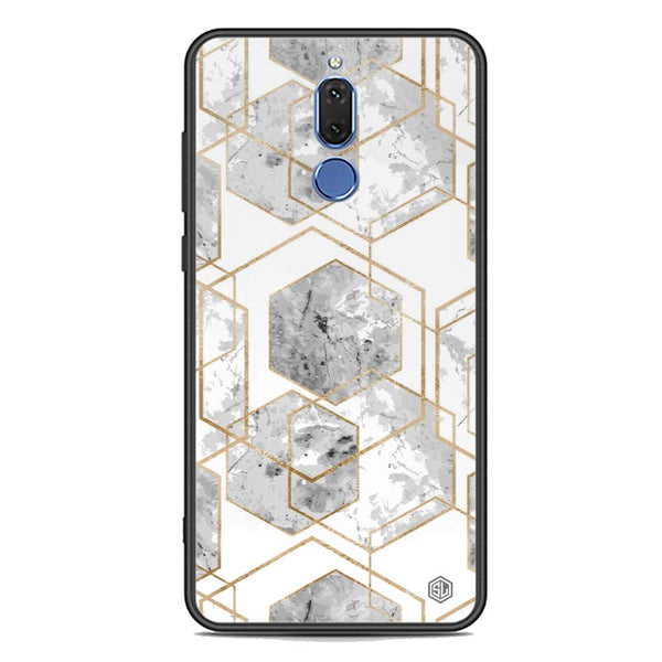 Stylish Marble Series Soft Phone Case - Premium Glass Case - Design 2 - Huawei Mate 10 Lite