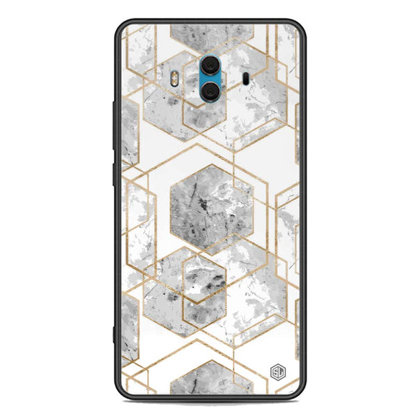 Stylish Marble Series Soft Phone Case - Premium Glass Case - Design 2 - Huawei Mate 10