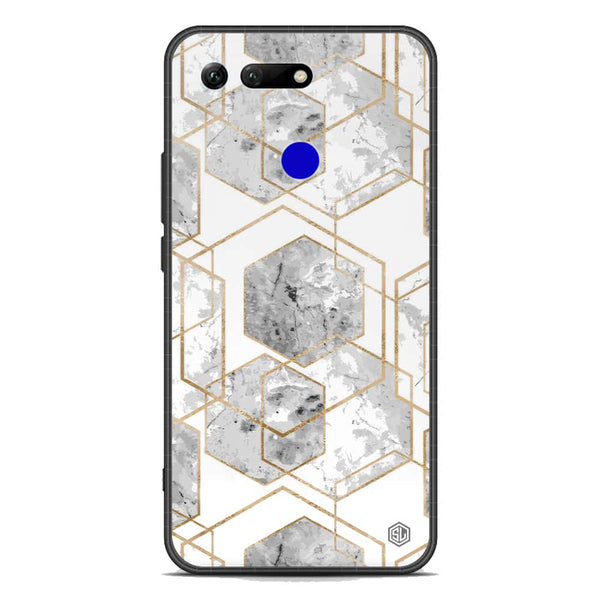 Stylish Marble Series Soft Phone Case - Premium Glass Case - Design 2 - Huawei Honor View 20