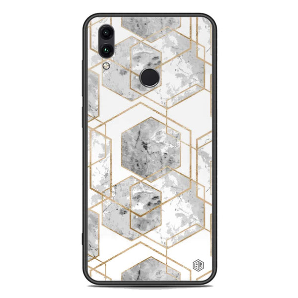 Stylish Marble Series Soft Phone Case - Premium Glass Case - Design 2 - Huawei Honor 10 Lite