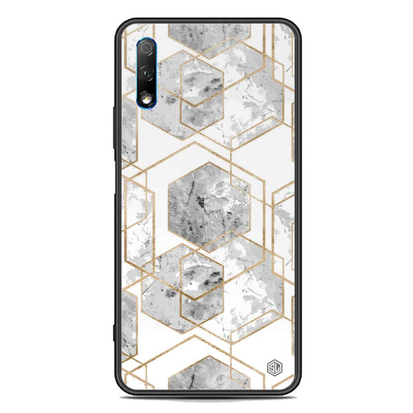 Stylish Marble Series Soft Phone Case - Premium Glass Case - Design 2 - Honor 9x