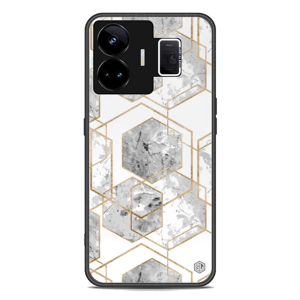 Stylish Marble Series Soft Phone Case - Premium Glass Case - Design 2 - Realme GT Neo 5