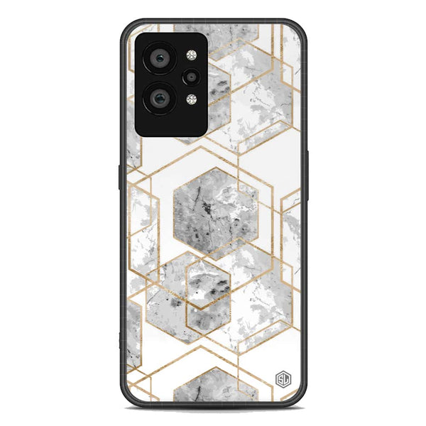 Stylish Marble Series Soft Phone Case - Premium Glass Case - Design 2 - Realme GT2 Pro