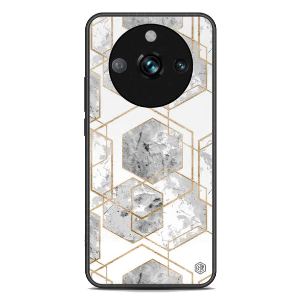 Stylish Marble Series Soft Phone Case - Premium Glass Case - Design 2 - Realme 11 Pro