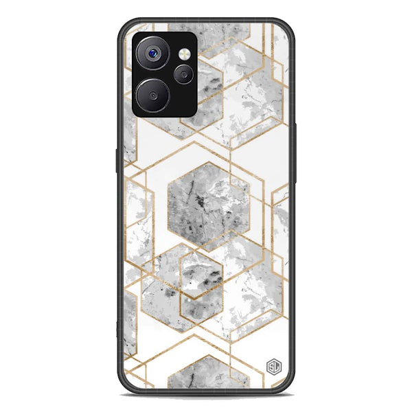 Stylish Marble Series Soft Phone Case - Premium Glass Case - Design 2 - Realme 10T