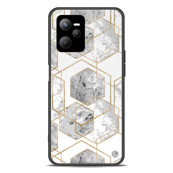 Stylish Marble Series Soft Phone Case - Premium Glass Case - Design 2 - Realme 9 Pro