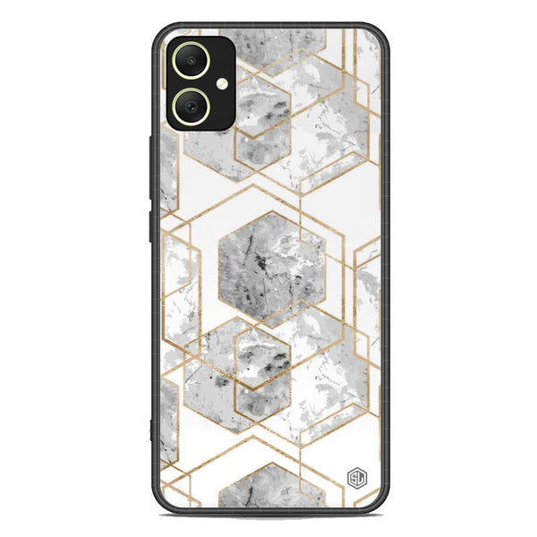 Stylish Marble Series Soft Phone Case - Premium Glass Case - Design 2 - Samsung Galaxy A05