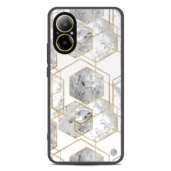 Stylish Marble Series Soft Phone Case - Premium Glass Case - Design 2 - Realme C67 4G