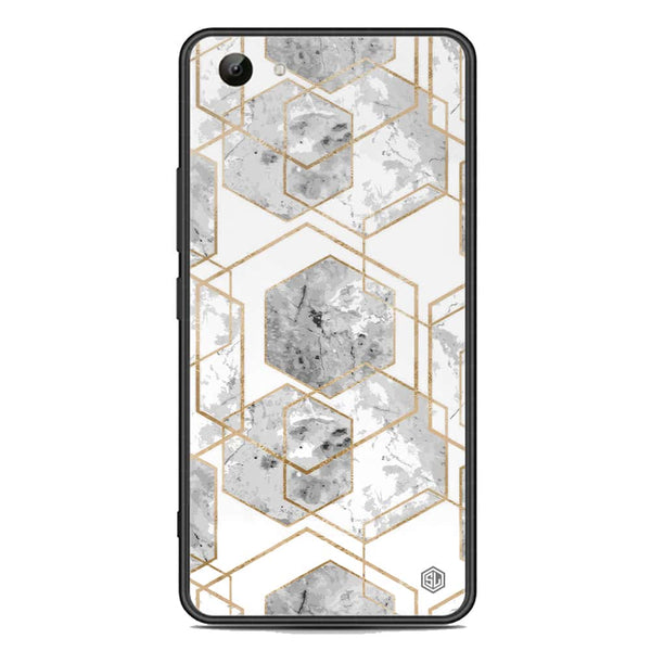 Stylish Marble Series Soft Phone Case - Acrylic Case - Design 2 - - Vivo Y83