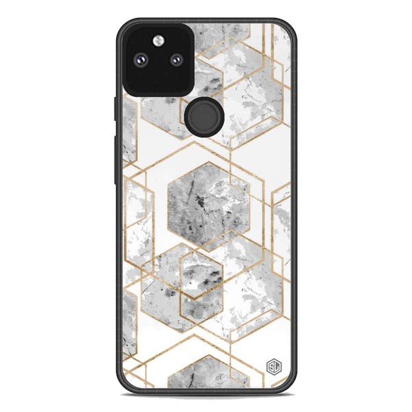 Stylish Marble Series Soft Phone Case - Metal Case - Design 2 - Google Pixel 5a 5G