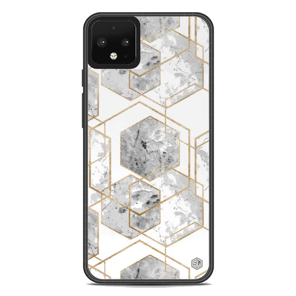 Stylish Marble Series Soft Phone Case - Metal Case - Design 2 - Google Pixel 4 XL