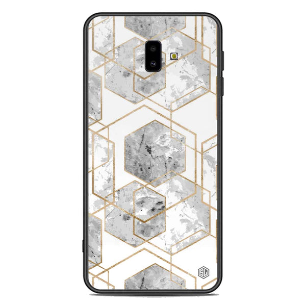 Stylish Marble Series Soft Phone Case - Premium Glass Case - Design 2 - Samsung Galaxy J6 Plus 2018