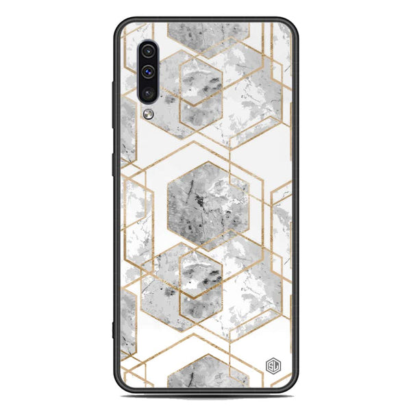 Stylish Marble Series Soft Phone Case - Premium Glass Case - Design 2 - Samsung Galaxy A50