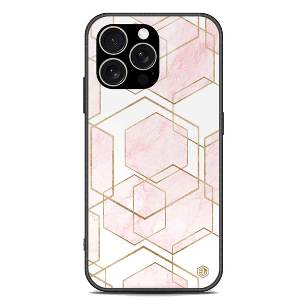 Stylish Marble Series Soft Phone Case - Premium Glass Case - Design 3 - iPhone 15 Pro Max