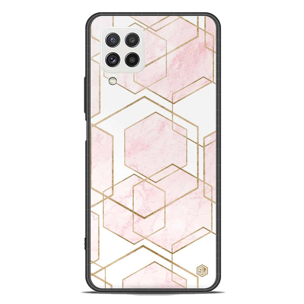 Stylish Marble Series Soft Phone Case - Premium Glass Case - Design 3 - Samsung Galaxy A22 4G
