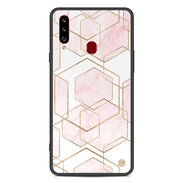 Stylish Marble Series Soft Phone Case - Premium Glass Case - Design 3 - Samsung Galaxy A20s