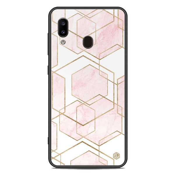 Stylish Marble Series Soft Phone Case - Premium Glass Case - Design 3 - Samsung Galaxy A20