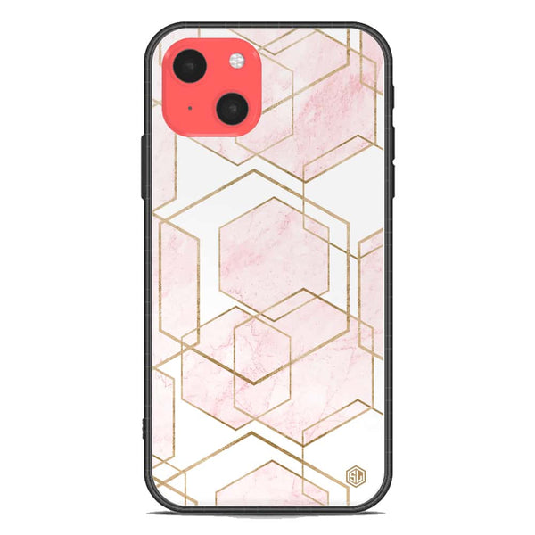 Stylish Marble Series Soft Phone Case - Premium Glass Case - Design 3 - iPhone 13 Mini