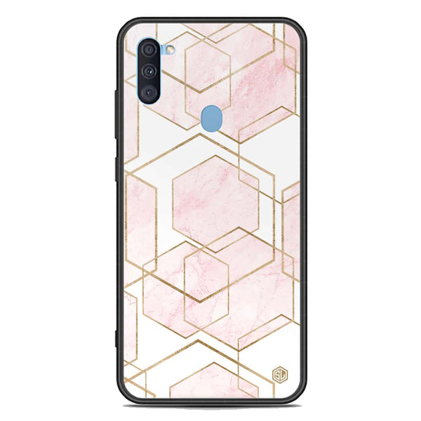 Stylish Marble Series Soft Phone Case - Premium Glass Case - Design 3 - Samsung Galaxy A11