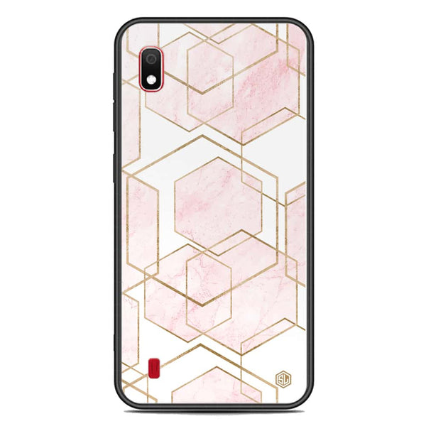 Stylish Marble Series Soft Phone Case - Premium Glass Case - Design 3 - Samsung Galaxy A10