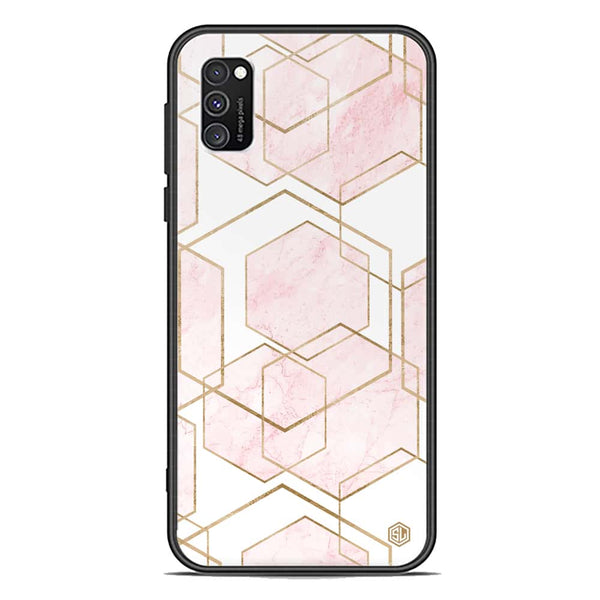 Stylish Marble Series Soft Phone Case - Premium Glass Case - Design 3 - Samsung Galaxy A03s