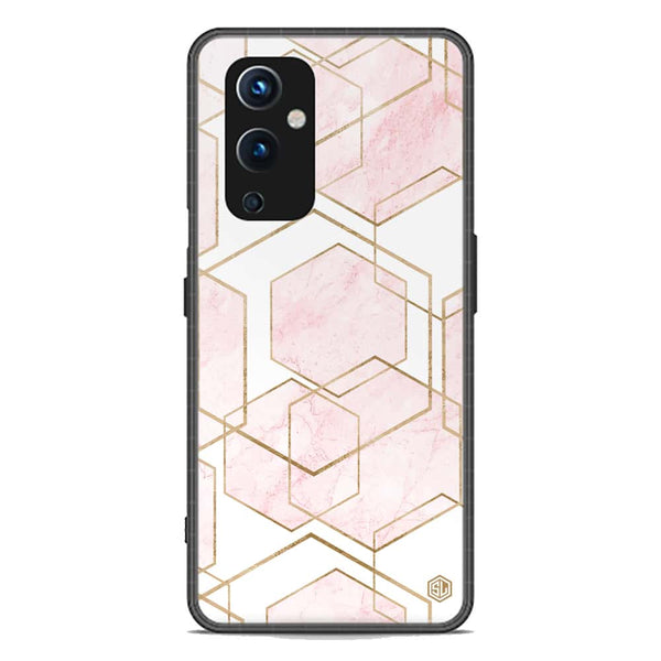 Stylish Marble Series Soft Phone Case - Premium Glass Case - Design 3 - OnePlus 9