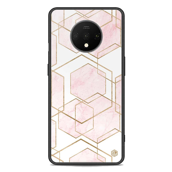 Stylish Marble Series Soft Phone Case - Premium Glass Case - Design 3 - OnePlus 7T