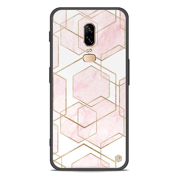 Stylish Marble Series Soft Phone Case - Premium Glass Case - Design 3 - OnePlus 6