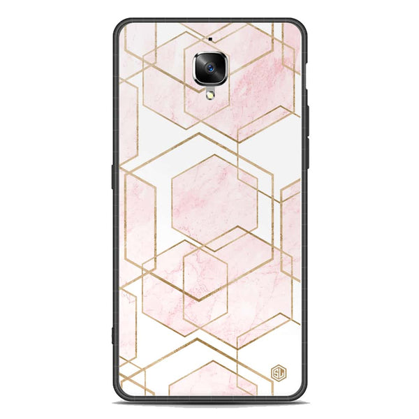 Stylish Marble Series Soft Phone Case - Premium Glass Case - Design 3 - OnePlus 3T