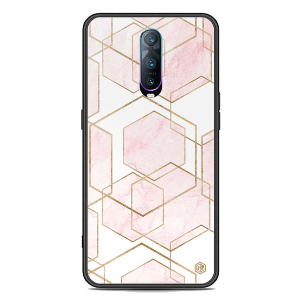 Stylish Marble Series Soft Phone Case - Premium Glass Case - Design 3 - Oppo R17 Pro