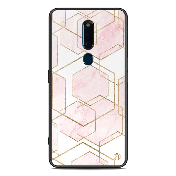 Stylish Marble Series Soft Phone Case - Premium Glass Case - Design 3 - Oppo F11 Pro