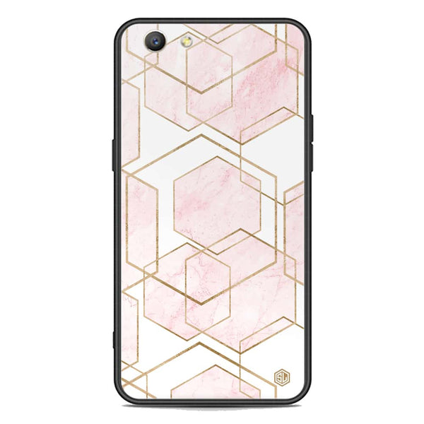 Stylish Marble Series Soft Phone Case - Premium Glass Case - Design 3 - Oppo F1S