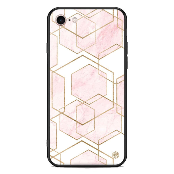 Stylish Marble Series Soft Phone Case - Premium Glass Case - Design 3 - iPhone 8 / 7