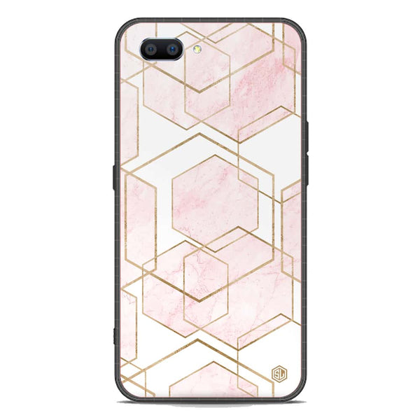 Stylish Marble Series Soft Phone Case - Premium Glass Case - Design 3 - Oppo A12e