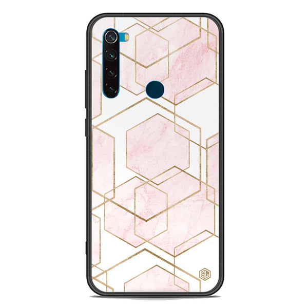 Stylish Marble Series Soft Phone Case - Premium Glass Case - Design 3 - Xiaomi Redmi Note 8 2021
