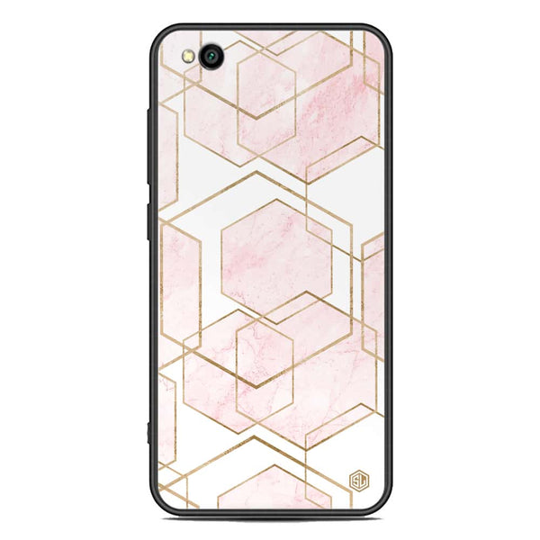 Stylish Marble Series Soft Phone Case - Premium Glass Case - Design 3 - Xiaomi Redmi Go