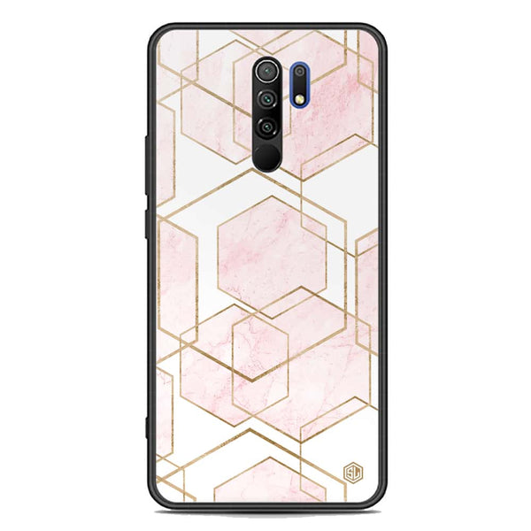 Stylish Marble Series Soft Phone Case - Premium Glass Case - Design 3 - Xiaomi Redmi 9 Prime