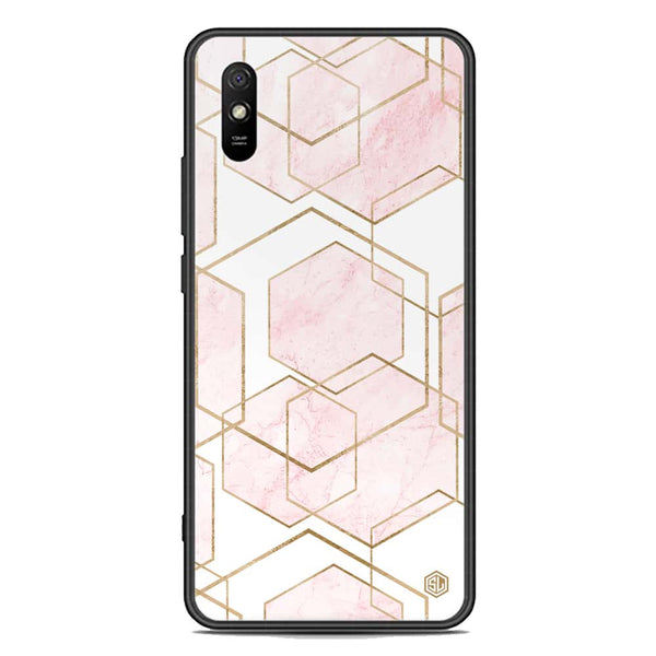 Stylish Marble Series Soft Phone Case - Premium Glass Case - Design 3 - Xiaomi Redmi 9A