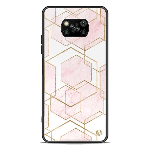 Stylish Marble Series Soft Phone Case - Premium Glass Case - Design 3 - Xiaomi Poco X3