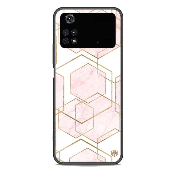 Stylish Marble Series Soft Phone Case - Premium Glass Case - Design 3 - Xiaomi Poco M4 Pro 5G