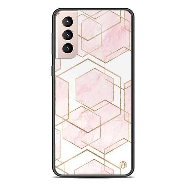Stylish Marble Series Soft Phone Case - Premium Glass Case - Design 3 - Samsung Galaxy S21 FE 5G