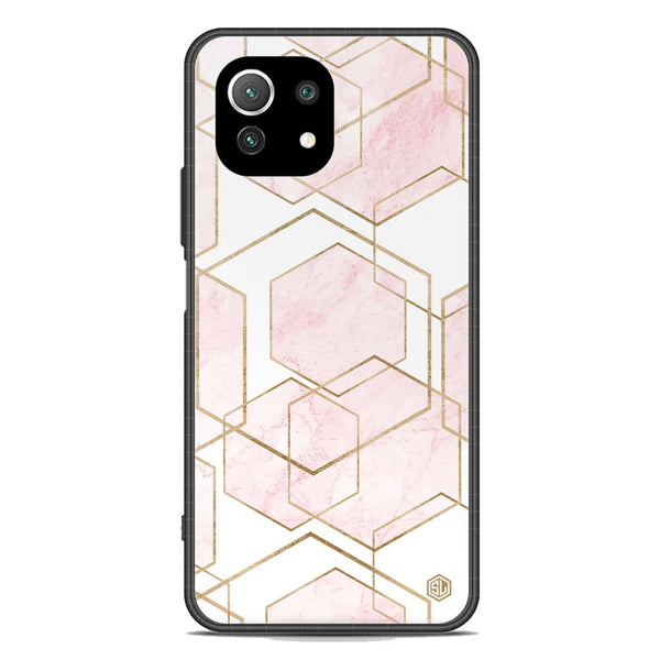 Stylish Marble Series Soft Phone Case - Premium Glass Case - Design 3 - Xiaomi Mi 11 Lite