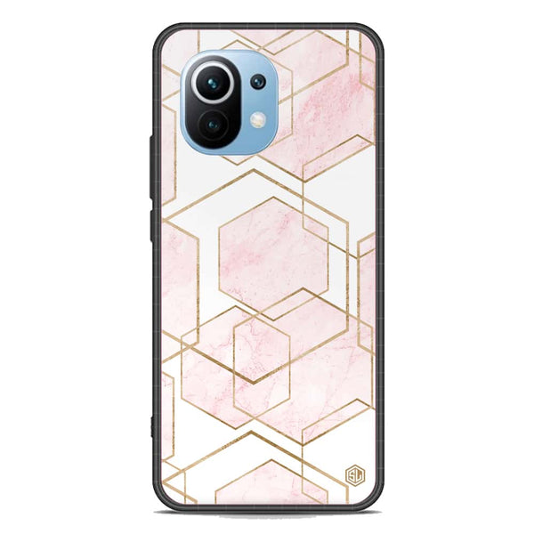 Stylish Marble Series Soft Phone Case - Premium Glass Case - Design 3 - Xiaomi Mi 11