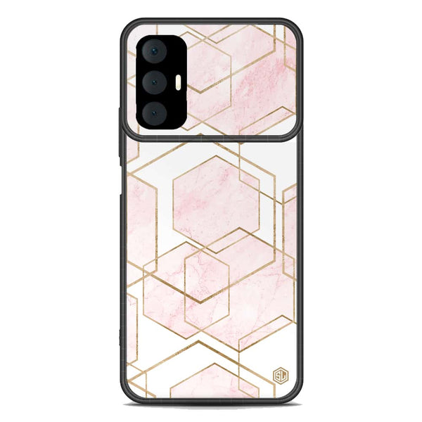 Stylish Marble Series Soft Phone Case - Premium Glass Case - Design 3 - Tecno Spark 8 Pro