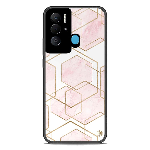 Stylish Marble Series Soft Phone Case - Premium Glass Case - Design 3 - Tecno Pova Neo