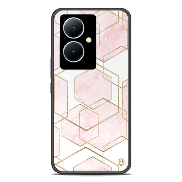 Stylish Marble Series Soft Phone Case - Premium Glass Case - Design 3 - Vivo Y78 Plus 5G