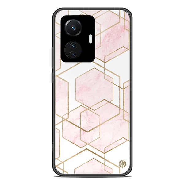 Stylish Marble Series Soft Phone Case - Premium Glass Case - Design 3 - Vivo Y55 4G