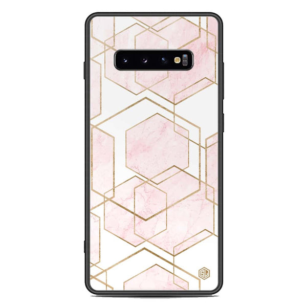 Stylish Marble Series Soft Phone Case - Premium Glass Case - Design 3 - Samsung Galaxy S10 Plus
